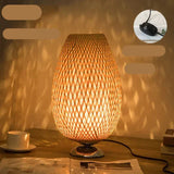 Bamboo Table Lamp  Woven Lattice Design - Product detail 4