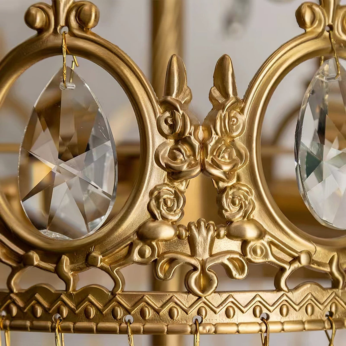 Crystal Crown Table Lamp  Royal Gold Finish - Product detail 7