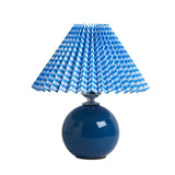 Ceramic Table Lamp  Pink Globe Base with Pleated Shade - Product detail 17