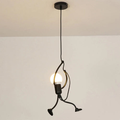 Creative Pendant Light  Swinging Iron Figure Design - Product detail 7
