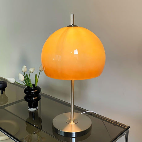 Bauhaus Table Lamp  Amber Glass Dome Shade - Product detail 64