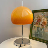 Bauhaus Table Lamp  Amber Glass Dome Shade - Product detail 6