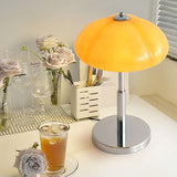 Bauhaus Table Lamp  Amber Glass Dome Shade - Product detail 8