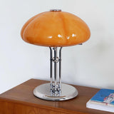 Bauhaus Table Lamp  Amber Glass Dome Shade - Product detail 32