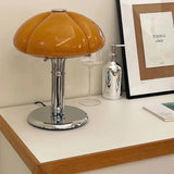 Bauhaus Table Lamp  Amber Glass Dome Shade - Product detail 11