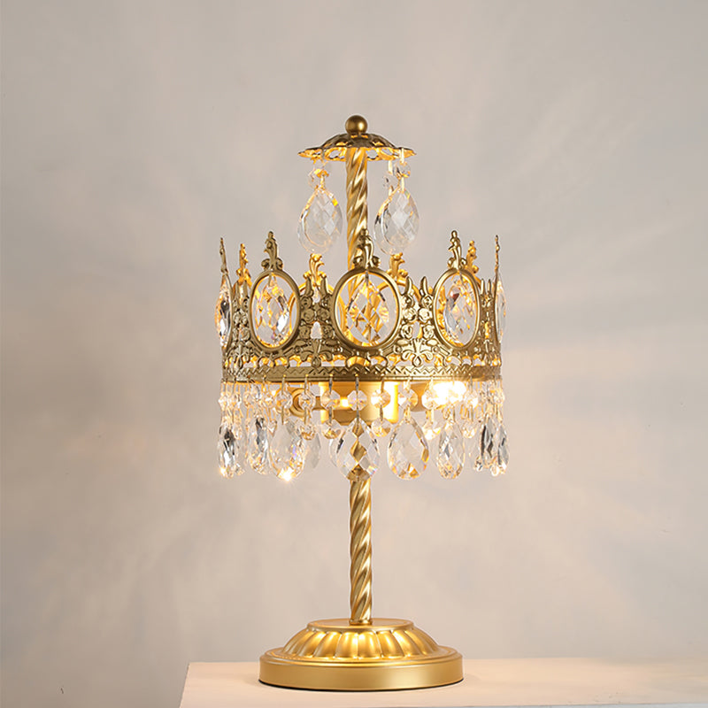 Crystal Crown Table Lamp  Royal Gold Finish - Product detail 12