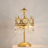 Crystal Crown Table Lamp  Royal Gold Finish - Product detail 12