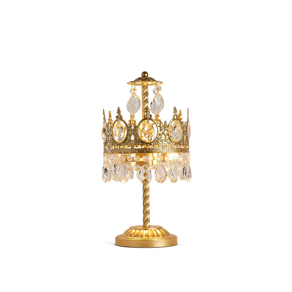 Crystal Crown Table Lamp  Royal Gold Finish - Product detail 16