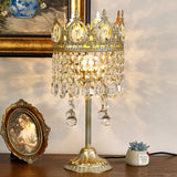Crystal Crown Table Lamp  Royal Gold Finish - Product detail 11