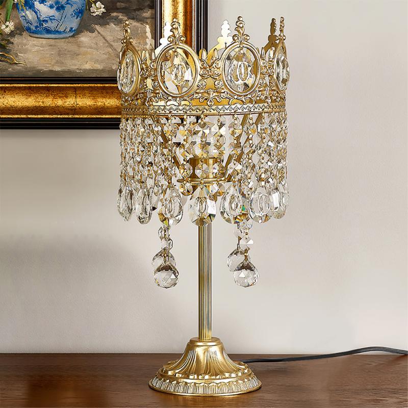 Crystal Crown Table Lamp  Royal Gold Finish - Product detail 15