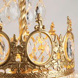 Crystal Crown Table Lamp  Royal Gold Finish - Product detail 4