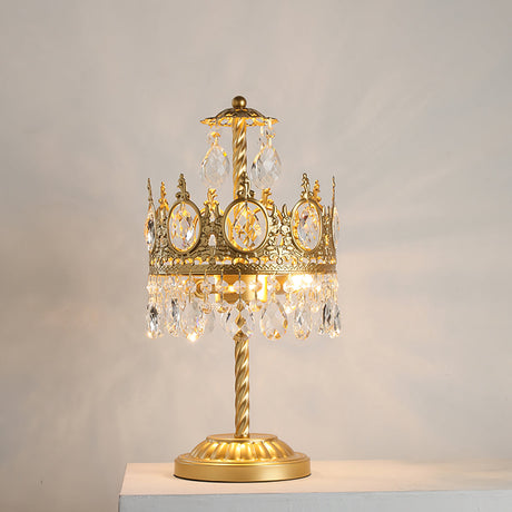 Crystal Crown Table Lamp  Royal Gold Finish - Product detail 14
