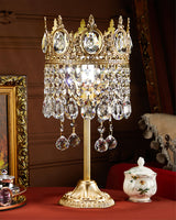 Crystal Crown Table Lamp  Royal Gold Finish - Product detail 10