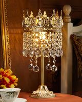 Crystal Crown Table Lamp  Royal Gold Finish - Product detail 9