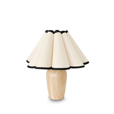 Scandinavian Table Lamp  Pleated Shade With Black Trim - Product detail 23