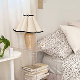 Scandinavian Table Lamp  Pleated Shade With Black Trim - Product detail 9