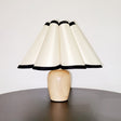 Scandinavian Table Lamp  Pleated Shade With Black Trim - Product detail 20