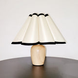 Scandinavian Table Lamp  Pleated Shade With Black Trim - Product detail 20
