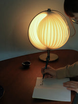 Modern Rotatable Table Lamp  Chrome Base White Sphere Design - Product detail 14