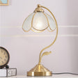 Floral Glass Table Lamp  Brass Frame with Petal Shade - Product detail 11