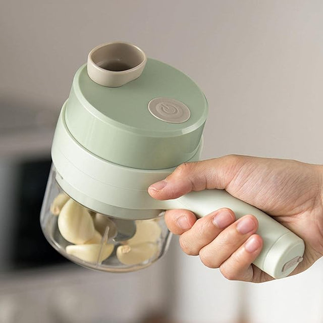 Cordless Electric Vegetable Processor  Compact Mini Food Chopper - Product showcase