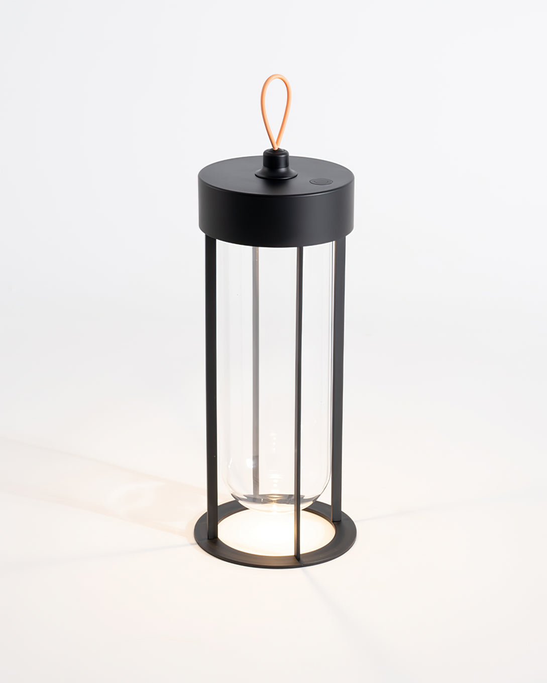 Portable LED Table Lamp  Glass Cylinder Design with Leather Handle - Product detail 21