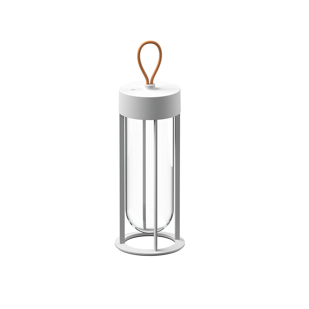 Portable LED Table Lamp  Glass Cylinder Design with Leather Handle - Product detail 25