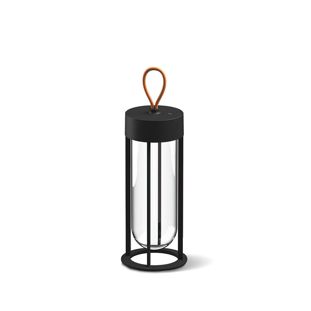 Portable LED Table Lamp  Glass Cylinder Design with Leather Handle - Product detail 27