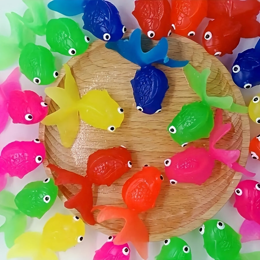 Floating Bath Fish Toys  12-Pack Rubber Animal Set - Product detail 4