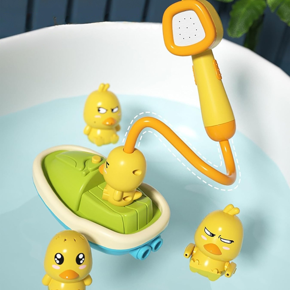 Bath Toy Set  Interactive Shower with Floating Ducks - Detailed view