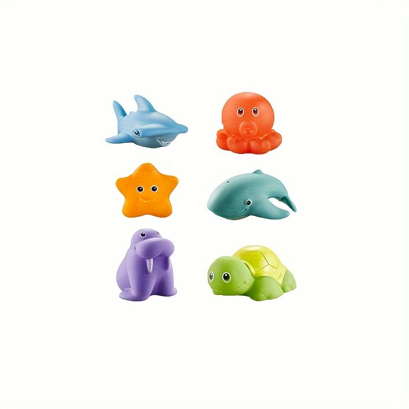 Ocean Animal Bath Toys  Soft Floating Sea Creatures Set - Product detail 4