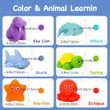 Ocean Animal Bath Toys  Soft Floating Sea Creatures Set - Detailed view