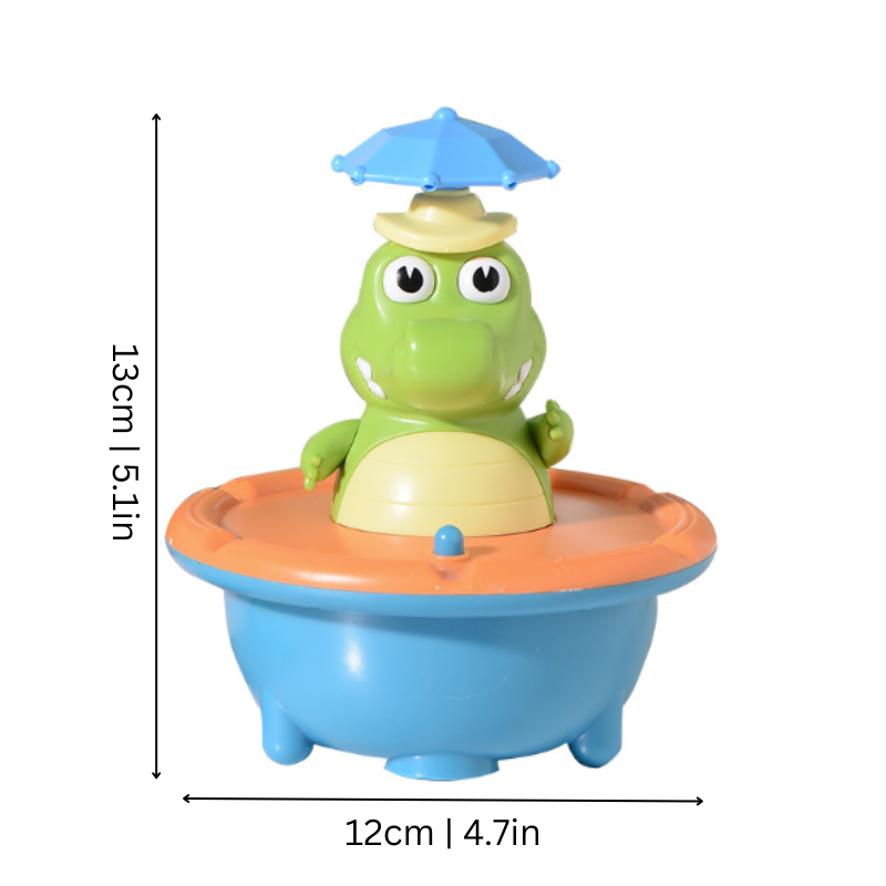 Interactive Bath Toy Crocodile  LED Light-Up Floating Water Sprayer - Product example