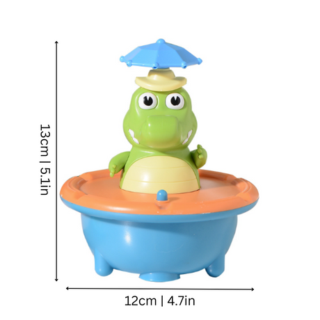 Interactive Bath Toy Crocodile  LED Light-Up Floating Water Sprayer - Product example
