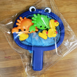 Bath Toy Fishing Set  Frog Net with Floating Animals - Detailed view