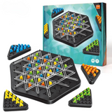 Strategy Board Game  Triangular Puzzle Challenge for Kids - Detailed view