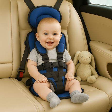 Portable Booster Seat  5-Point Safety Harness with Compact Design - Product showcase