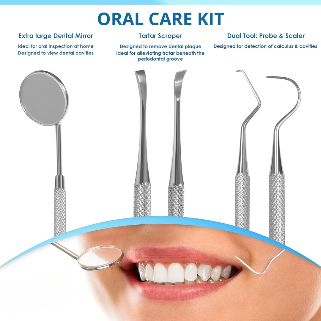 Dental Care Tool Set  Stainless Steel Tartar Remover - Product example