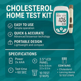 Blood Glucose Cholesterol Monitor  Digital Home Testing Device - Product detail 4