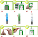 Blood Glucose Cholesterol Monitor  Digital Home Testing Device - Product detail 6