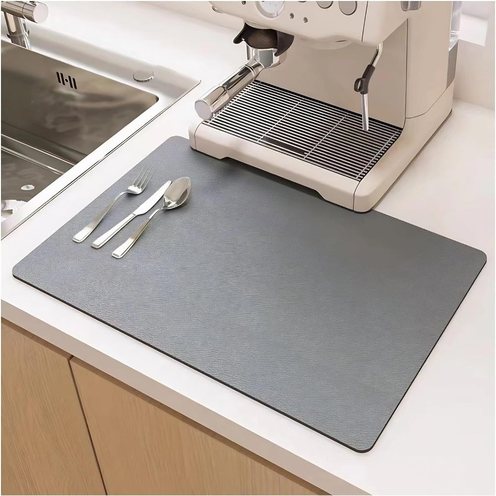 Kitchen Dish Drying Mat  Fast-Absorbing Diatomite Material - Detailed view