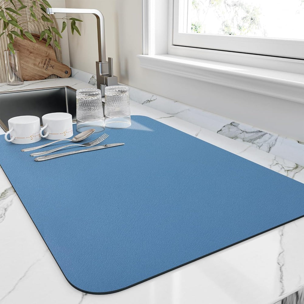 Kitchen Dish Drying Mat  Fast-Absorbing Diatomite Material - Product detail 4
