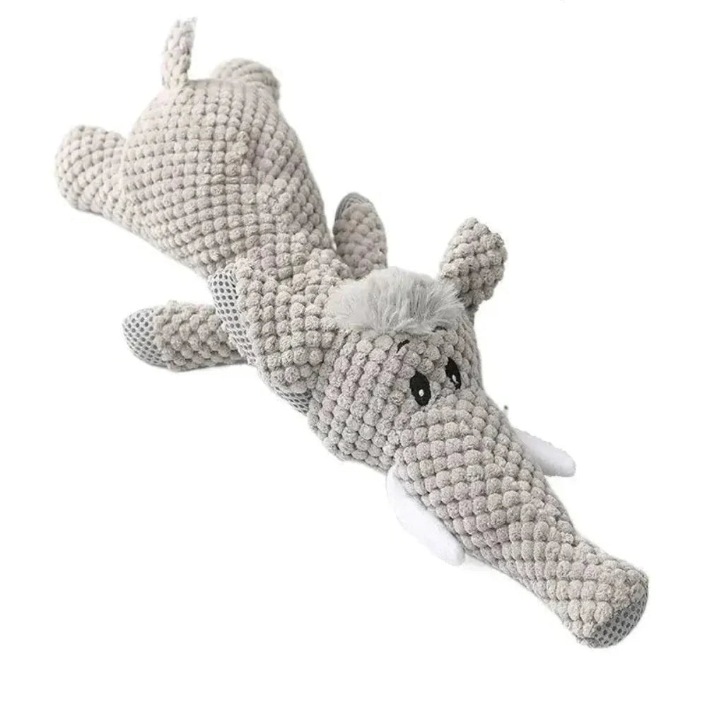 Plush Dog Toy  Crinkle Crocodile with Squeaker - Product detail 4