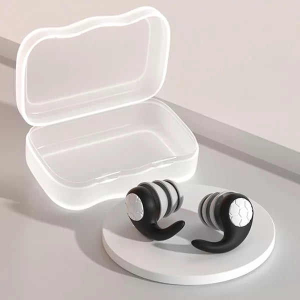 Silicone Earplugs for Sleeping  Reusable Noise Reduction Design - Product showcase