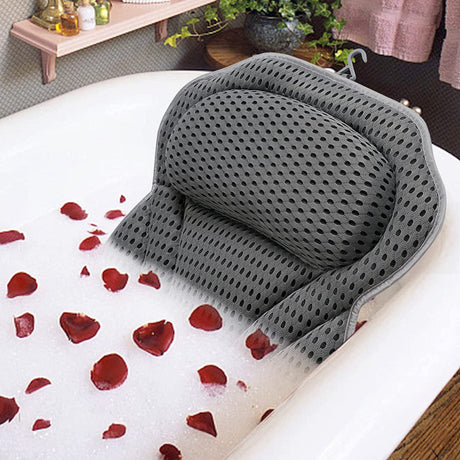 Ergonomic Bath Pillow  Soft Mesh Neck  Back Support - Product detail 10