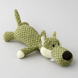 Plush Crocodile Dog Toy  Textured Fabric with Built-In Squeaker - Product showcase