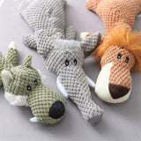 Plush Crocodile Dog Toy  Textured Fabric with Built-In Squeaker - Detailed view