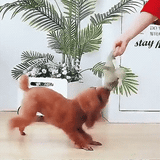 Plush Crocodile Dog Toy  Textured Fabric with Built-In Squeaker - Product detail 5