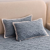Velvet Duvet Cover Set  Quilted Diamond Pattern - Product detail 6