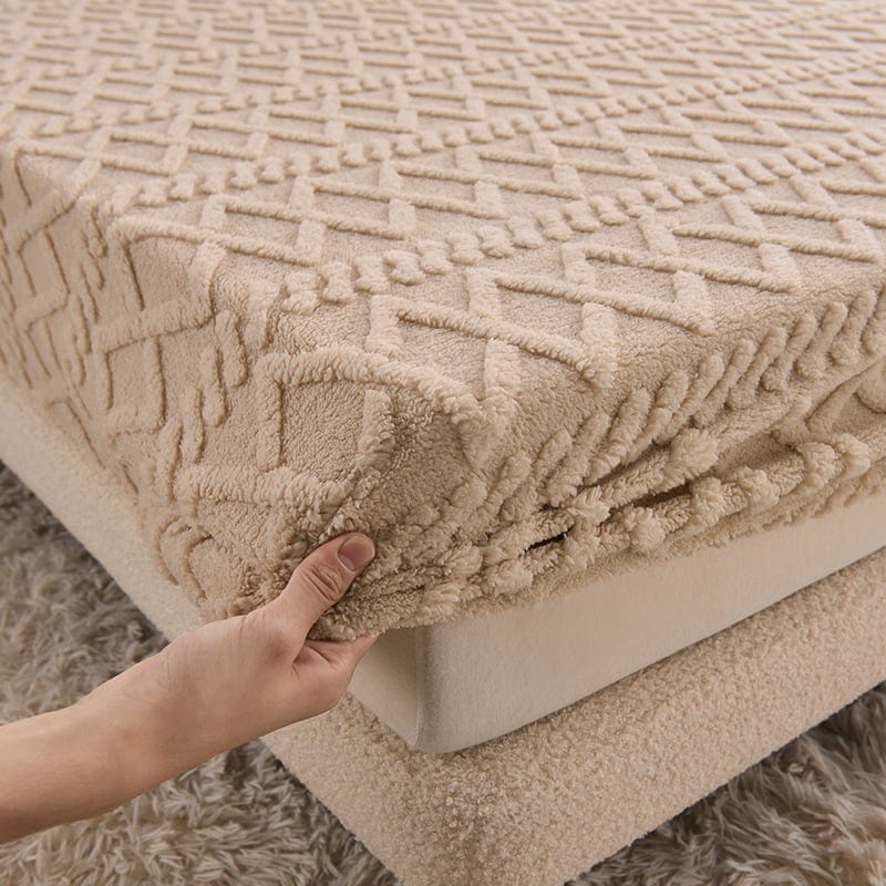 Velvet Duvet Cover Set  Quilted Diamond Pattern - Product detail 9